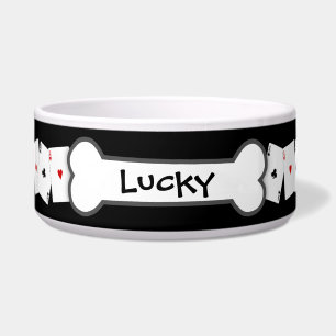 Tigela Bacia personalizada do cão dos "áss"