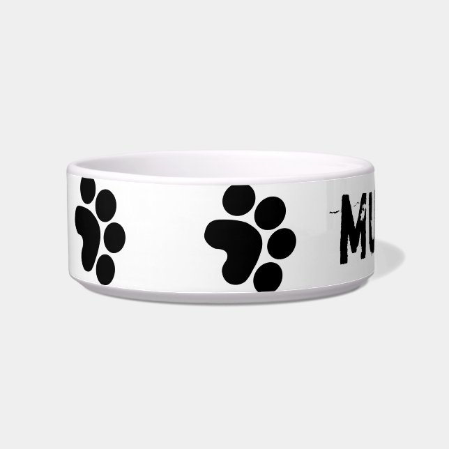 Tigela bacia personilized do cão (Esquerda)