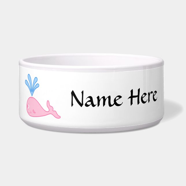 Tigela Baleia cor-de-rosa (Frente)