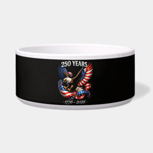 Tigela Bandeira Americana Águia de Aniversário de 250 Ano