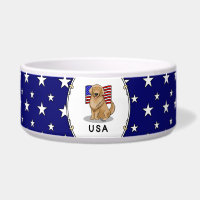 Bandeira Americana dos EUA Cachorro Retriever Gold