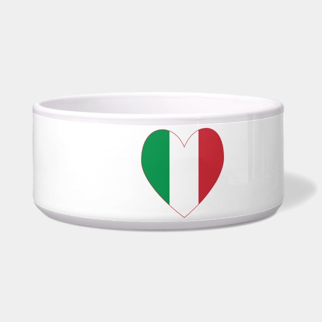 Tigela Bandeira Coração Italiano (Esquerda)