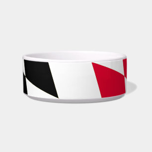 Tigela Bandeira da Baviera em Diamante Preto Vermelho Ama