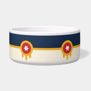 Tigela Bandeira da cidade de Tulsa no Pet Bowl