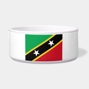 Tigela Bandeira de Kitts e Nevis Santos (Caribe)