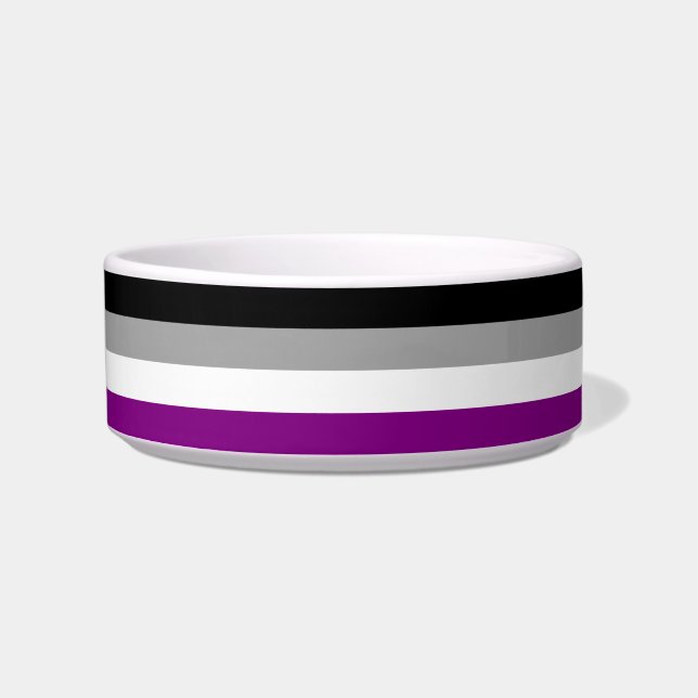 Tigela Bandeira do Orgulho Assexual (Frente)