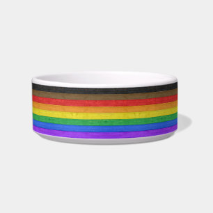 Tigela Bandeira do orgulho gay inclusivo de SlipperyJoe t