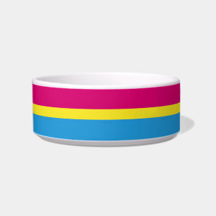 Tigela bandeira do orgulho pansexual SlipperyJoe rosa âmb