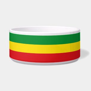 Tigela Bandeira Rastafári Rasta Etíope