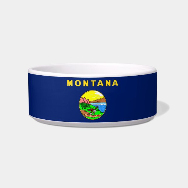 Tigela bandeira-selo de Montana (Frente)