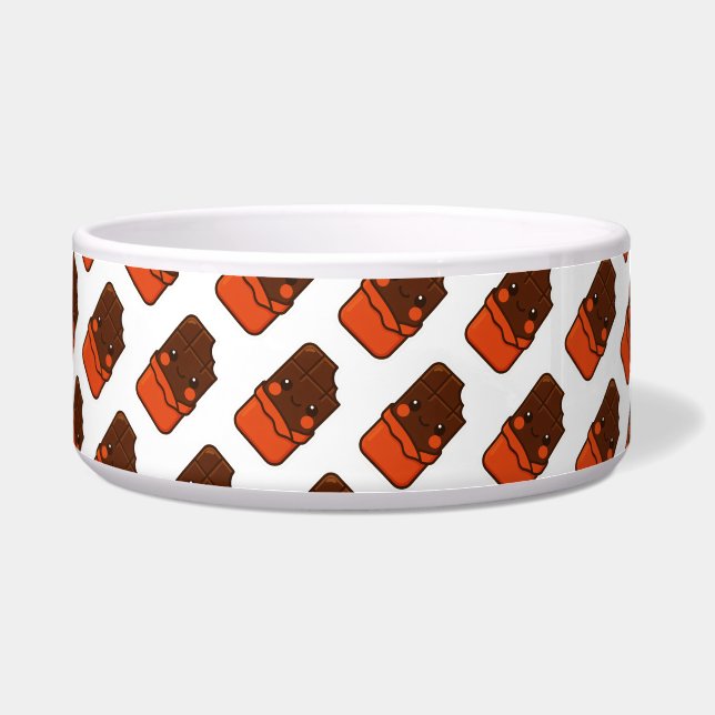 Tigela Bar de Chocolate Kawaii (Frente)