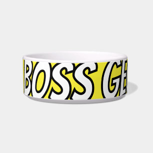 Tigela Bark Boss Pet Dog Moderno Simples Divertido