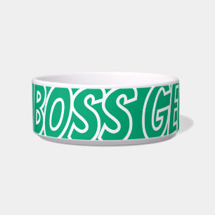 Tigela Bark Boss Pet Dog Moderno Simples Divertido