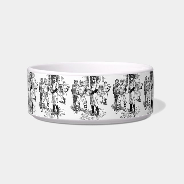 Tigela Basebol:Jogadores Pet Bowl (Frente)