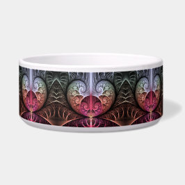 Tigela Batimento cardíaco, arte fractal surreal abstrata 