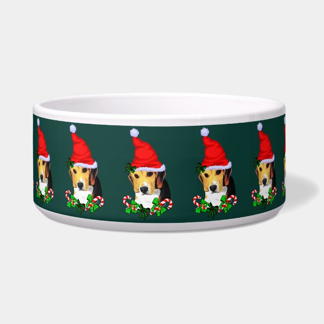 Tigela Beagle Christmas (Frente)