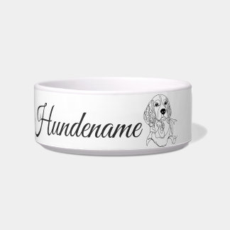Tigela Beagle Line Art personalized bowl