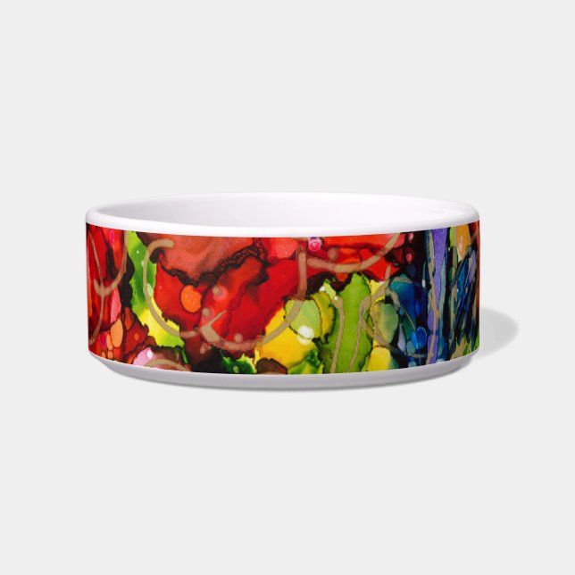 Tigela Beautifu Pet Dish Lovitude "Hot Mess Garden" (Frente)