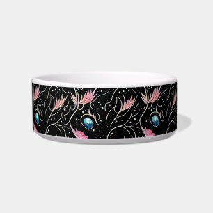 Tigela Belos Flores e Sujeiras PatteCerâmica Pet Bowl