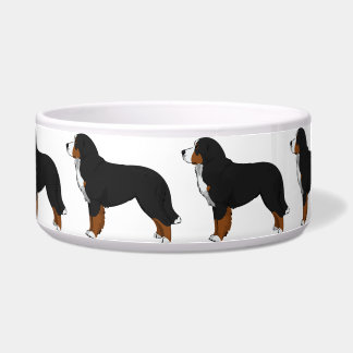 Tigela Bernese Mountain Dog Cerâmica Dog Bowl