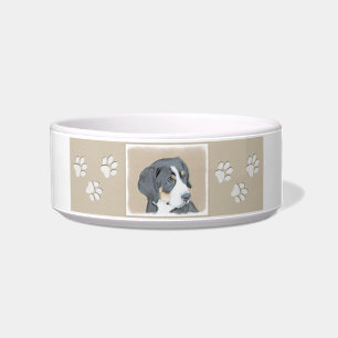 Tigela Bernese Mountain Dog Puppy Painting - Arte Origina