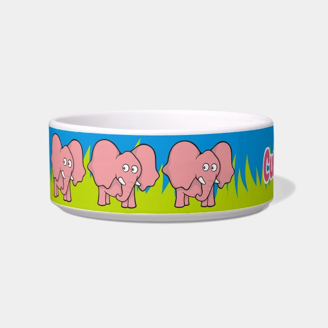 Tigela Bicicleta de Elefante Rosa (Esquerda)