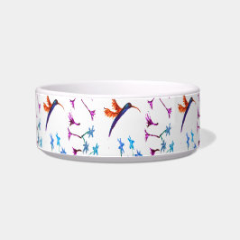 Tigela Bird Art Floral Hummingbird