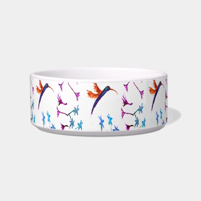 Tigela Bird Art Floral Hummingbird (Direita)