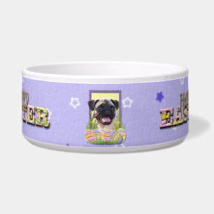 Tigela Biscoitos do ovo da páscoa - Pug