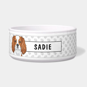Tigela Blenheim Cavalier King Charles Spaniel & Paws Bowl