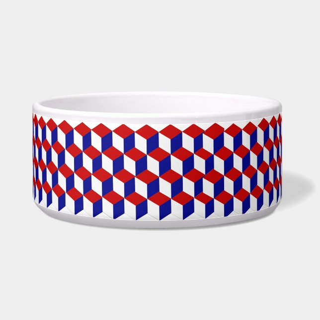 Tigela Bloco - Bloco vermelho, branco, azul (Direita)