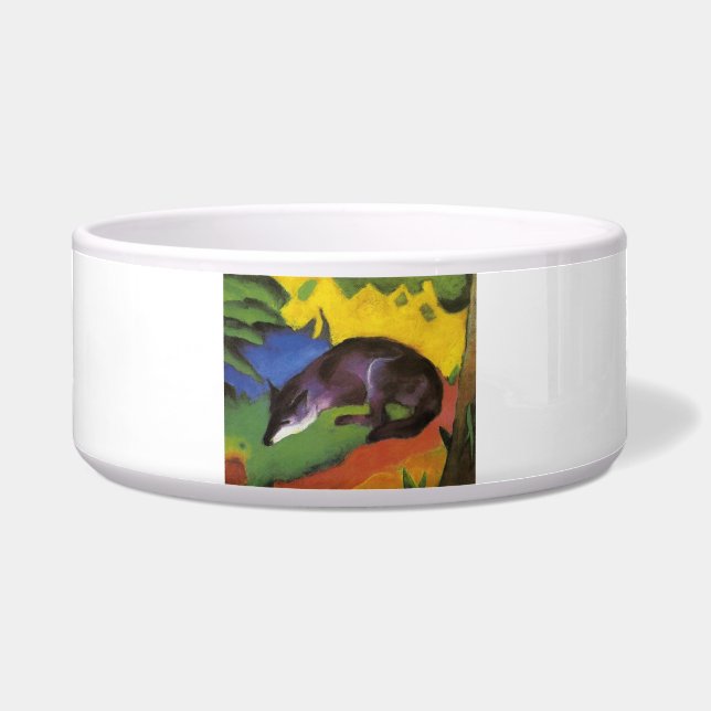 Tigela Blue Fox (por Franz Marc) (Frente)