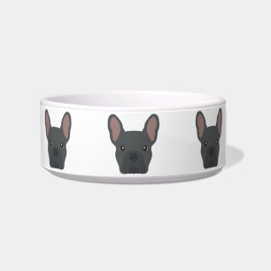 Tigela Blue French Bulldog Bowl