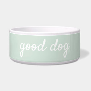 Tigela Boas Comidas de Cachorro Verde Sage