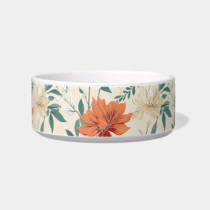 Tigela Boho estilo flores padrão cores claras