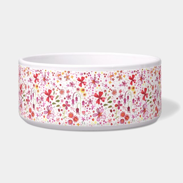 Tigela Boho Wild Flower Watercolor (Frente)