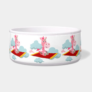 Tigela Bola de Pet Bowl de Carpete Mágico do Unicórnio