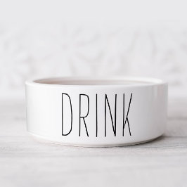 Tigela Boliche de Água Canina Simples e Doce Personalizad