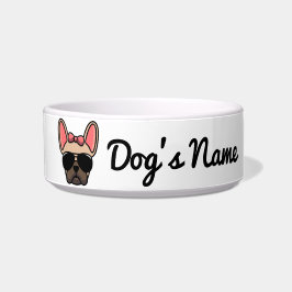 Tigela Boliche De Cachorro Francês, Fawn Light