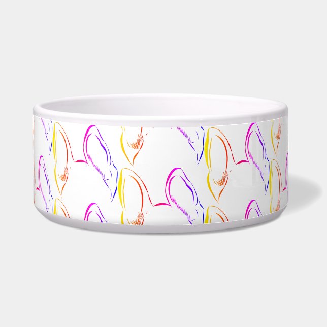 Tigela Boliche de Cão de Ovelhas Shepard Puppy (Frente)