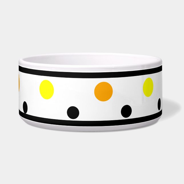 Tigela Bolinhas Orange Yellow Pet Bowl (Direita)