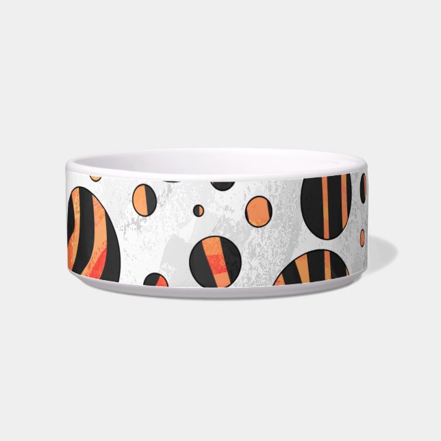 Tigela Bolinhas Zebra Black e Orange (Direita)