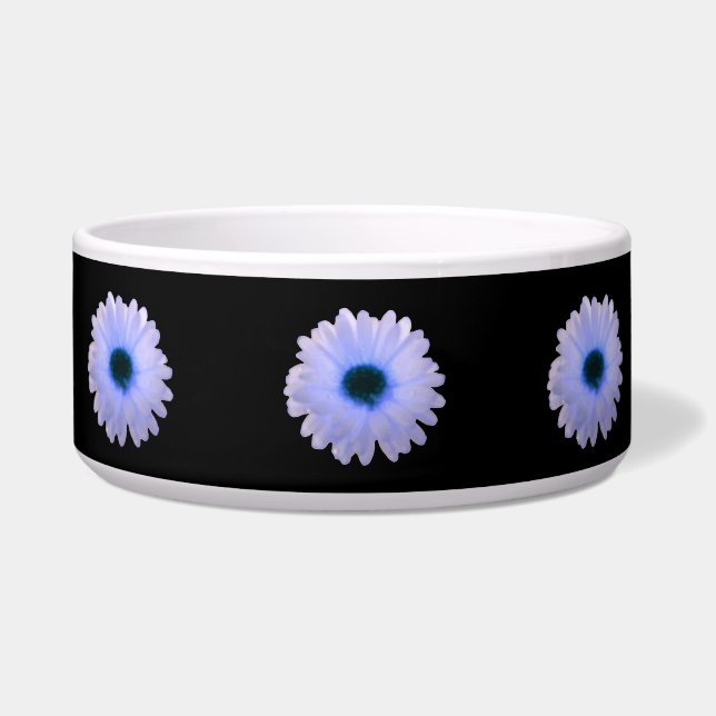 Tigela Bolinho de Cachorro Branco e Azul Marigold (Frente)
