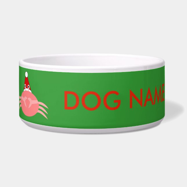 Tigela Bolinho de Cachorro de Natal (Esquerda)