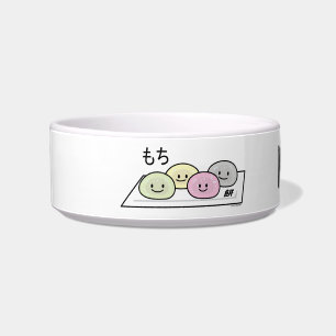 Tigela Bolo de arroz sorvete Mochi japonês chá verde