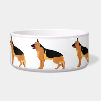 Tigela Bolsa com German shepherd