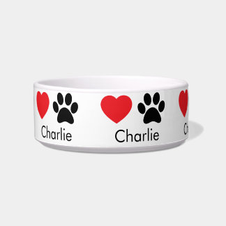 Tigela Bolsa de Cachorro Personalizada com Nome, Impressõ