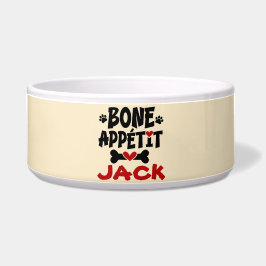 Tigela Bon Appetit para Cachorro com Nome