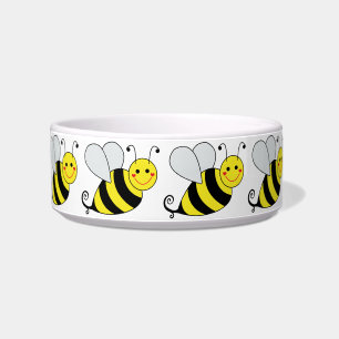 Tigela Bonito Bumble a abelha com teste padrão