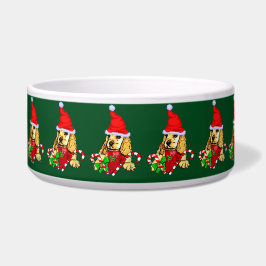 Tigela Bonito Cocker Spaniel Cuppy Natal